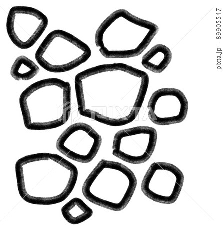 Freeform hand doodle freehand pebble line and shape sketch Freeform hand doodle freehand pebble line and shape sketch 89905547