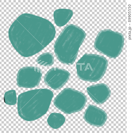 Freeform hand doodle freehand pebble line and shape sketch 89905550