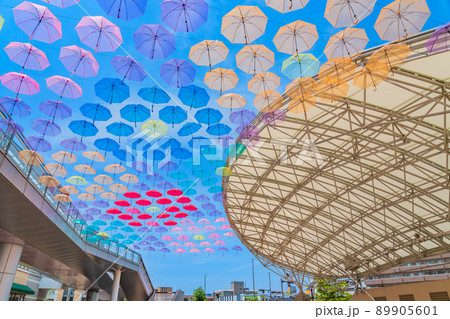 刈谷駅の傘が彩る、カリアンブレラ〈愛知県刈谷市〉 89905601