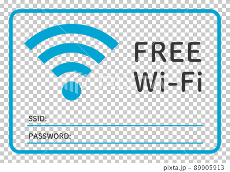 Free Wi-Fi sticker design (horizontal) 89905913