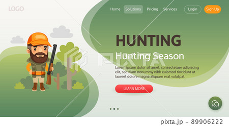 Hunting Website Template 89906222