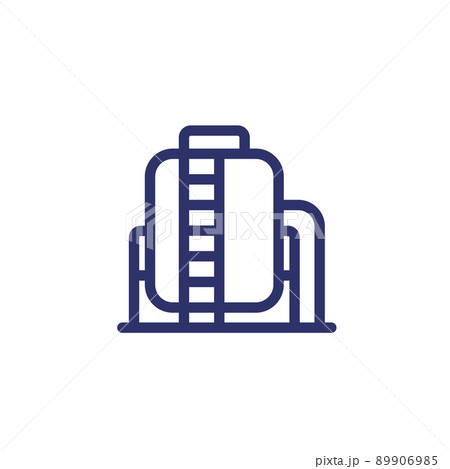 tank, industrial storage line icon tank, industrial storage line icon 89906985