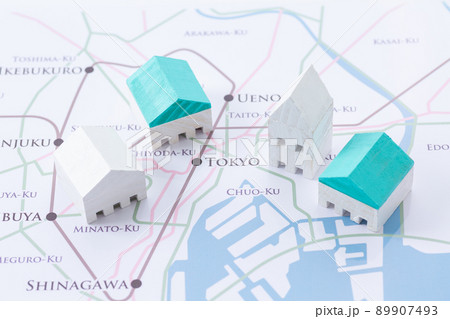 家と東京地図 家と東京地図 89907493