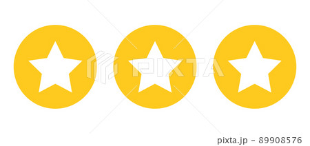 3つの丸い星のアイコン 3つの丸い星のアイコン 89908576