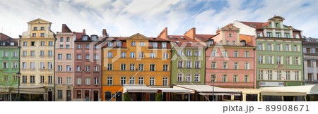 market square in old town of Wroclaw 89908671
