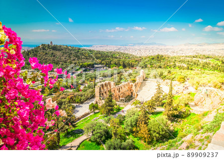 Herodes Atticus amphitheater of Acropolis, Athens Herodes Atticus amphitheater of Acropolis, Athens 89909237