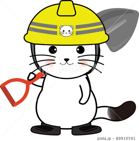 オコジョの道路工事作業員 オコジョの道路工事作業員 89910591