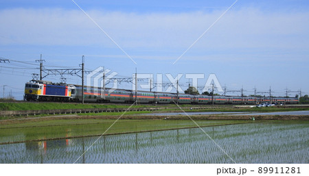 寝台特急カシオペア（EF81カシオペア色牽引） 89911281