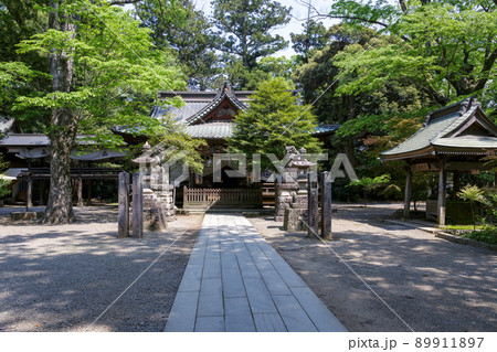 ニンニク祭りで知られる一ノ矢八坂神社の本殿 ニンニク祭りで知られる一ノ矢八坂神社の本殿 89911897