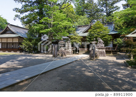 ニンニク祭りで知られる一ノ矢八坂神社の境内 ニンニク祭りで知られる一ノ矢八坂神社の境内 89911900