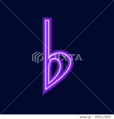 Musical Signs Neon Vector Icons Set. Musical Clef, down beat, sforzando, forte, piano signs. 89912892