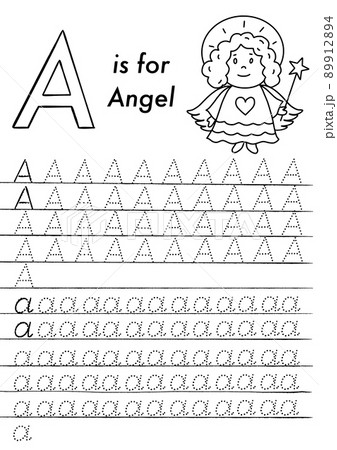 Christmas and New Year preschool ABC tracing worksheet. Simple educational printable game with colouring images and letters. Kids learn pages. Christmas and New Year preschool ABC tracing worksheet. Simple educational printable game with colouring images and letters. Kids learn pages. 89912894