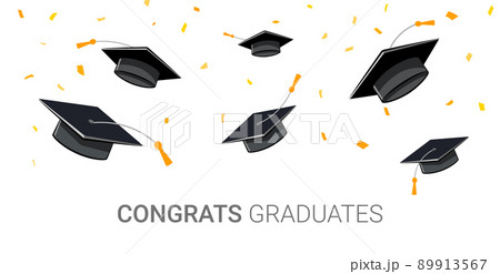 2022 class background hat in air banner. Graduation 2022 class party congrats success design 2022 class background hat in air banner. Graduation 2022 class party congrats success design 89913567