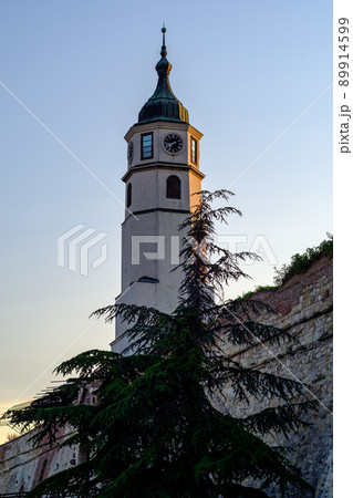 Clock tower (Sahat kula) of the Belgrade Fortress in Belgrade, capital of Serbia Clock tower (Sahat kula) of the Belgrade Fortress in Belgrade, capital of Serbia 89914599