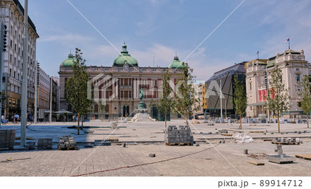 Reconstruction of the Republic Square in Belgrade, the capital of Serbia Reconstruction of the Republic Square in Belgrade, the capital of Serbia 89914712