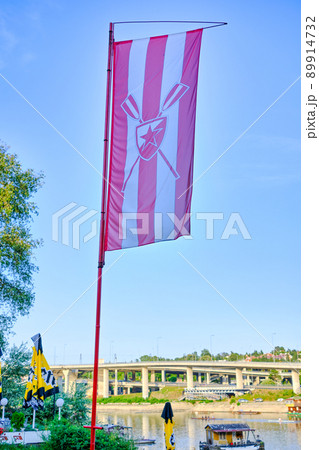 Red Star Belgrade Rowing Club training center at Ada Ciganlija in Belgrade Serbia 89914732