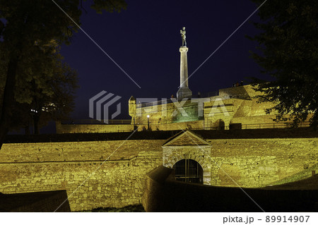 Belgrade Fortress (Kalemegdan) with Victor monument, symbol of Belgrade, Serbia Belgrade Fortress (Kalemegdan) with Victor monument, symbol of Belgrade, Serbia 89914907