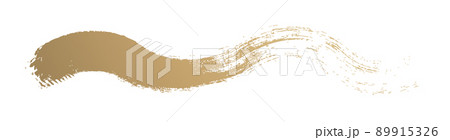 アナログタッチ素材:筆の質感 墨 インク 筆模様 波模様 アナログタッチ素材:筆の質感 墨 インク 筆模様 波模様 89915326