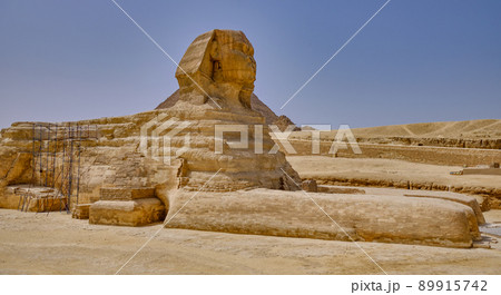 Great Sphinx of Giza on the Giza Plateau in Cairo, Egypt 89915742