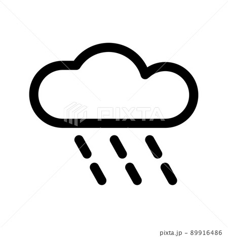 Illustration Vector Graphic of Rain Icon 89916486