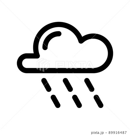 Illustration Vector Graphic of Rain Icon 89916487