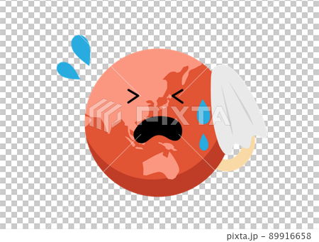 Global warming Sweaty earth Global warming Sweaty earth 89916658