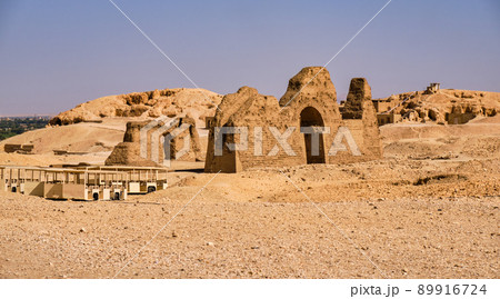 Ancient ruins in the Valley of the Kings in Luxor, Egypt Ancient ruins in the Valley of the Kings in Luxor, Egypt 89916724