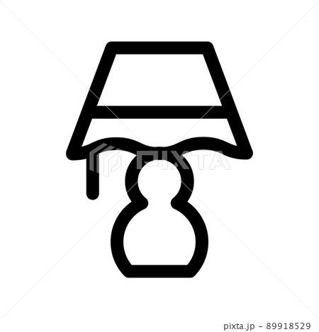 Illustration Vector Graphic of Table Lamp Icon Illustration Vector Graphic of Table Lamp Icon 89918529