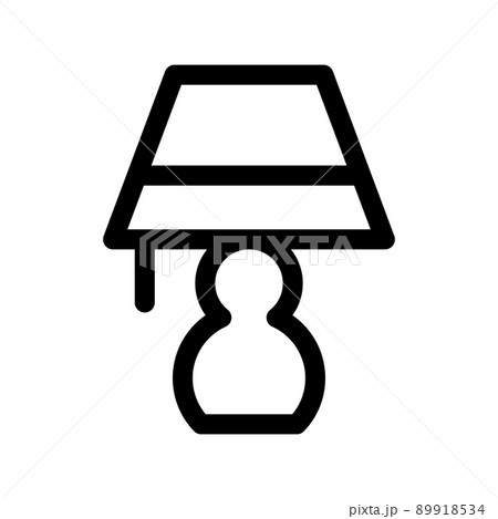 Illustration Vector Graphic of Table Lamp Icon Illustration Vector Graphic of Table Lamp Icon 89918534