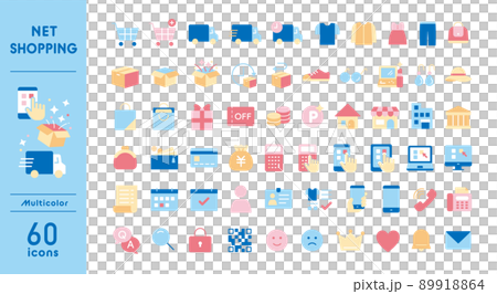 ネットショッピングのアイコンセット 89918864