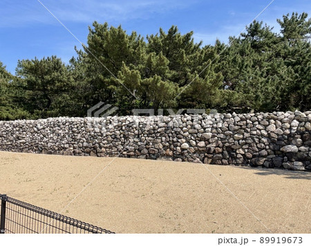 蒙古襲来に備えた元寇防塁、石築地 蒙古襲来に備えた元寇防塁、石築地 89919673