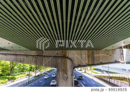 城南歩道橋から中央大通を見る 89919929