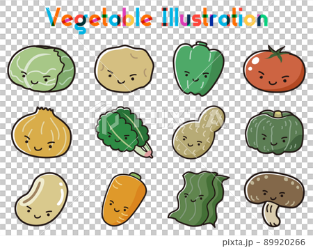蔬菜人物插圖集 89920266