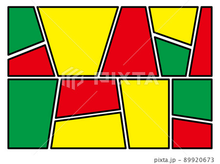 漫画コマ割り風 89920673