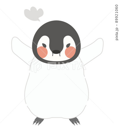 Angry emperor penguin kid - Stock Illustration [89921060] - PIXTA