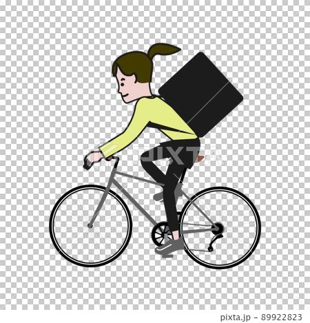 j Pop and cute line drawing vector illustration of a cyclist j Pop and cute line drawing vector illustration of a cyclist 89922823