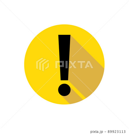 注意アイコン モダンなエクスクラメーションマーク 89923113