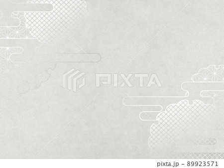 伝統和柄を使用した、和紙の風合いを感じるイラスト 伝統和柄を使用した、和紙の風合いを感じるイラスト 89923571