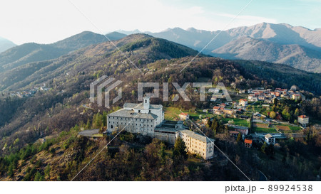 Aerial view of Sanctuary of Saint Ignatius of Loyola. Aerial view of Sanctuary of Saint Ignatius of Loyola. 89924538