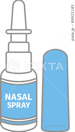 点鼻薬のボトルを正面から見たイラスト 89925185