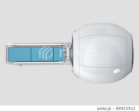 3d rendering of MRI - Magnetic resonance tomography imaging scan device. Clipping path included 89925912