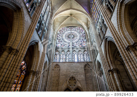 Interiors of the cathedral, Troyes, France 89926433