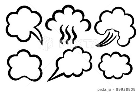 clouds couple sketch different shapes vector eps10 clouds couple sketch different shapes vector eps10 89928909