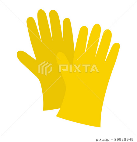 Protective rubber gloves icon. Medical gloves. Vector illustration Protective rubber gloves icon. Medical gloves. Vector illustration 89928949