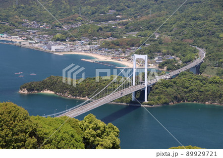 カレイ山展望公園から見たしまなみ海道 カレイ山展望公園から見たしまなみ海道 89929721