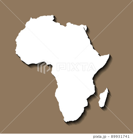 Map of Africa, sign silhouette. World Map Globe. Vector Illustration isolated on color background. African continent Map of Africa, sign silhouette. World Map Globe. Vector Illustration isolated on color background. African continent 89931741