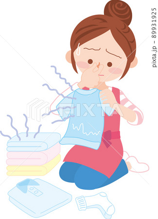 洗濯物_生乾き臭 洗濯物_生乾き臭 89931925