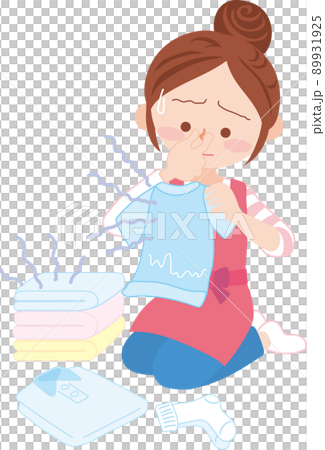 洗濯物_生乾き臭 洗濯物_生乾き臭 89931925