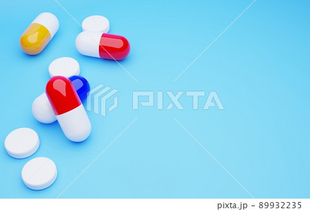 3D素材_シンプルな錠剤 3D素材_シンプルな錠剤 89932235