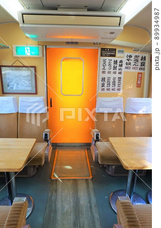 わたらせ渓谷鐵道　列車のレストラン清流　神戸駅　特急列車　座席 89934987
